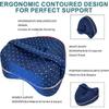 Knee pillow for side lying, orthopedic pillow with memory foam white