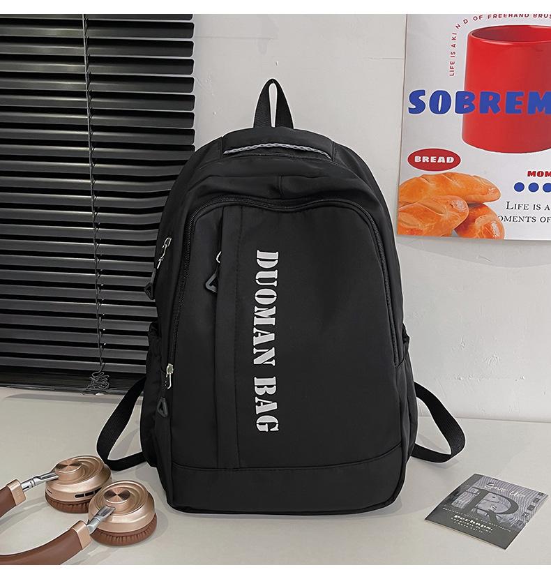 Schoolbag New Large Capacity Junior High School Student College Student Backpack Leisure Commuter Waterproof Backpack Male and Female School Bag