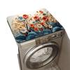 Fresh Floral Drum Washing Machine Dustproof Mat Anti-Slip Pastoral Style Kitchen Countertop Drying Mat