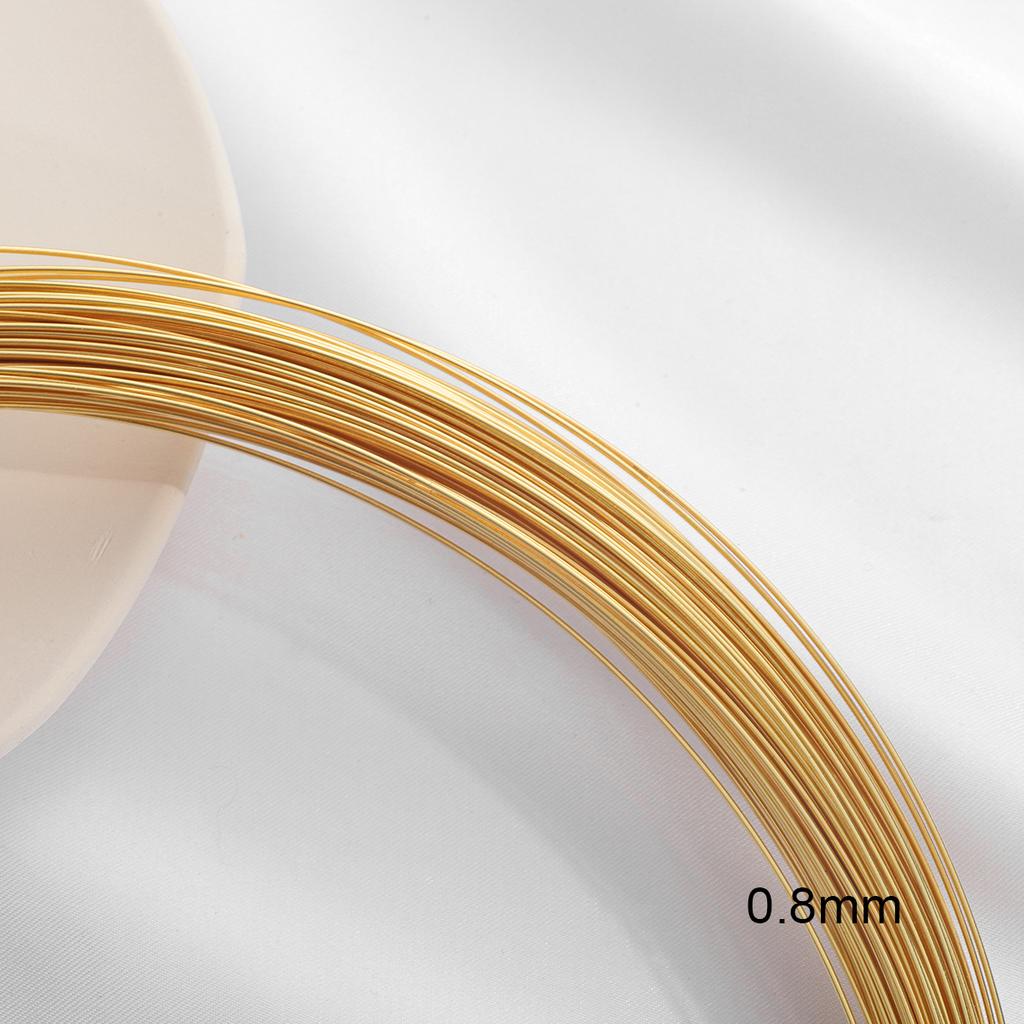 Copper Gold Plated Bare Wire For DIY Jewelry Findings Multi-layer Bangle Bracelet Making
