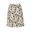 High-Waist A-Linien-Rock mit Rüschen und Leopardenmuster
