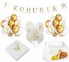 Communion Set Balloons Banner Napkins Boxes
