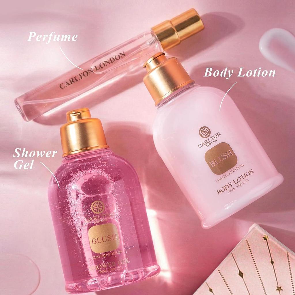 Carlton London Blush Affair Gift Box - Pack of 3 | Shower Gel 180ml
