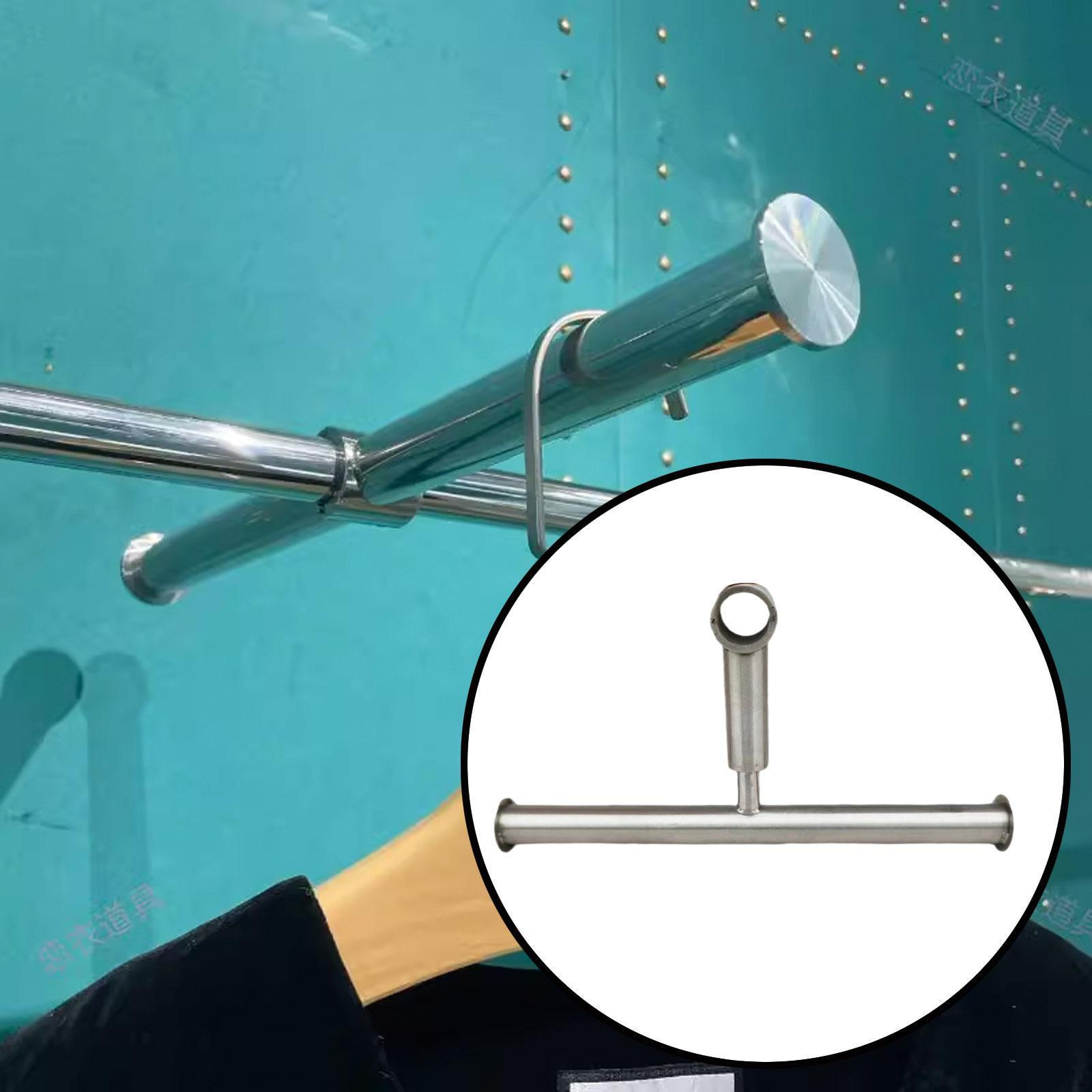 

Сушильная стойка для одежды, удлиняющий кронштейн, дисплей для аксессуаров, Т-образная форма для гардероба Silver