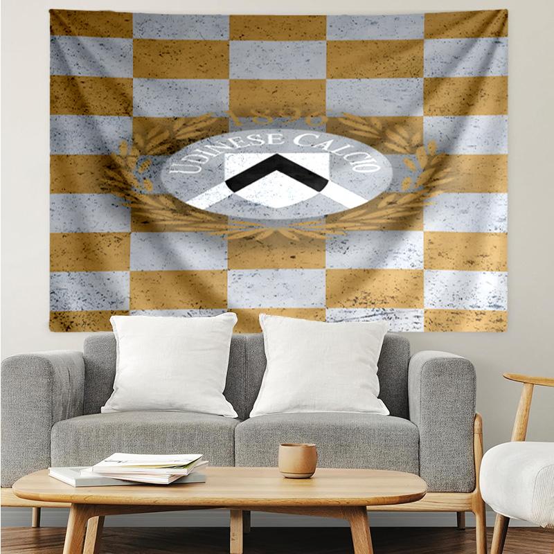 Udinese Calcio Crest Tapestry, Unique Design Tapestry, Suitable for Bedroom,Livingroom, Playroom,Heartwarming Fan Holiday Gifts