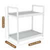2 Tier Multifunctional Large-Capacity Countertop Storage Rack for Bathroom Cosmetic  Storage or Kitchen Spice Holder