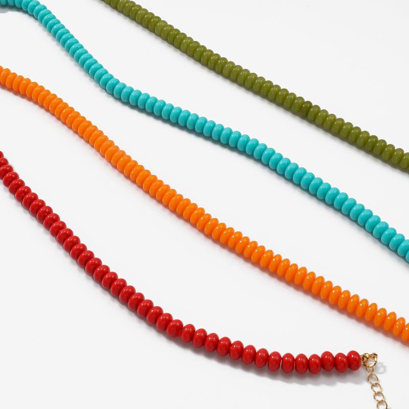 Fish Pendant Necklace Bohemian Handmade Beaded Beach Vacation Jewelry for Women Daily Casual Outfit Matching