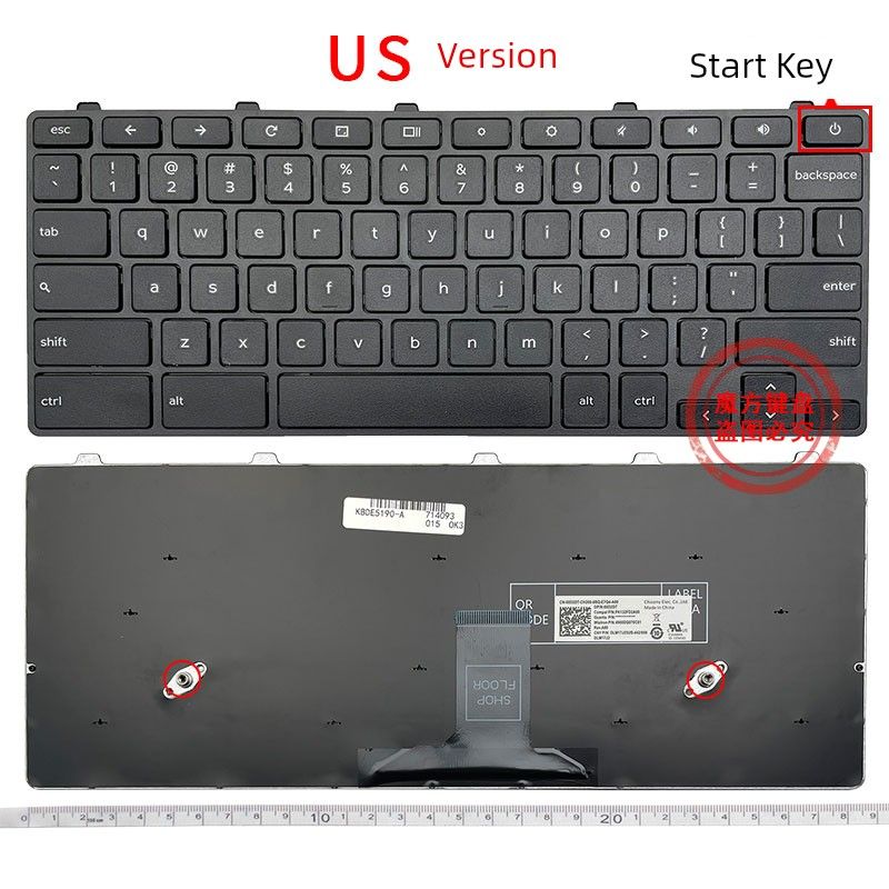 

Applicable to Dell Latitude 13 3310 E3300 Keyboard Chromebook 11 3100 5190 [New] Chromebook 11 3100 5190