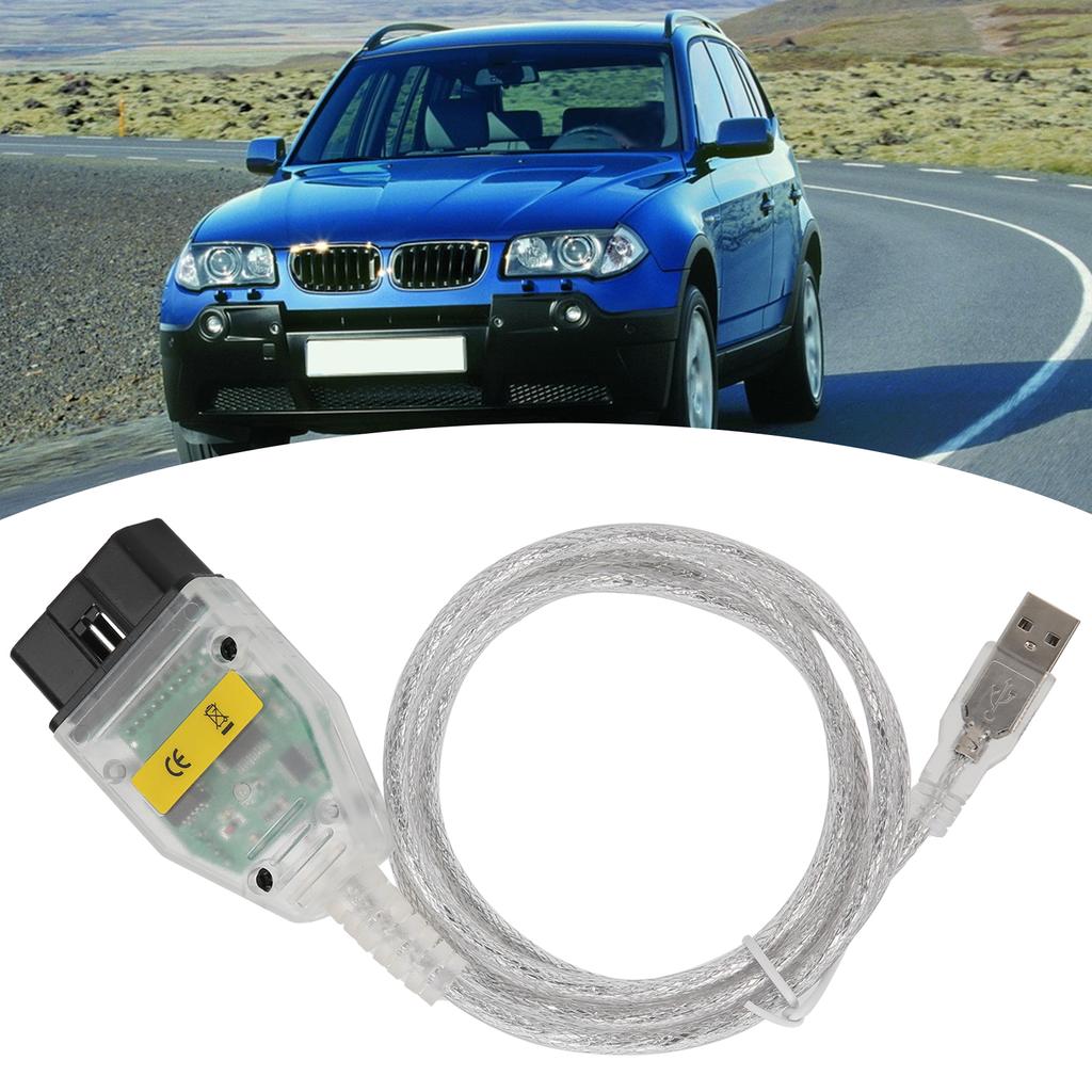 INPA Switch OBD2 Adapter Anslutningskabel med FT232RL Chip Autodiagnostikverktyg Vitt Skal Grön Kort för E-serien