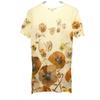 GUCCI Made in Italy Cashmere Blend Floral Short sleeve knit S Ivory Women Used