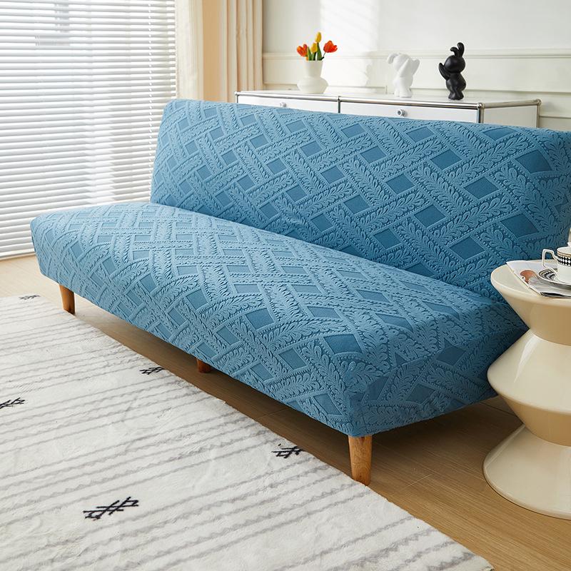 Non-Slip Stretch Jacquard Armless Sofa Bed Cover