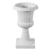 Plastic Urn Planters, 25 X 42 Cm, 2 Pack White Classic Flower Pots Front Porch Planters, Indoor & Outdoor Vase for Wedding, Party, Event, Home, Stage,
