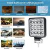 1pcs 12V Work Light LED Running Lights Bar Offroad 4X4 Spotlight For Jeep Truck Car Motorcycle Tractor SUV ATV LED Headlights