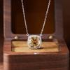 Pillow Shape Gemstone Necklace Choker Natural Amethyst Citrine Topaz Dainty Jewelry