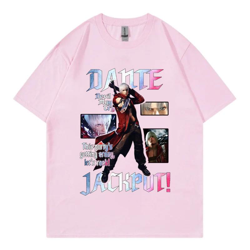 Hot Game Devil May Cry Graphic T Shirts Men Women Clothing Harajuku Y2k Oversized Tshirt Summer Casual Short Sleeve Tshirts