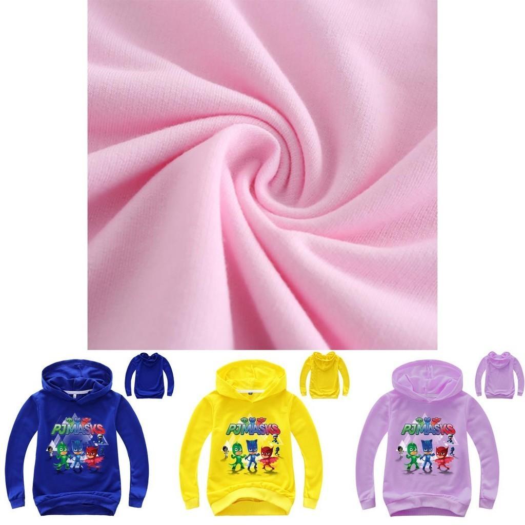 Felpa con Cappuccio a Manica Lunga da Bambino Pj Masks Supereroi Stile Elegante e Comfortevole