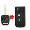 Jingyuqin 2 Buttons Replacement Modified Key Shell Case Fob Fit for Subaru Forester Legacy Impreza Outback 2000 2001 2002