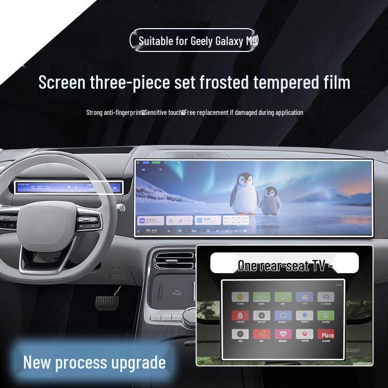 Tempered Screen Protectors for Geely Galaxy M9 Center Console & Dashboard (25 Models)
