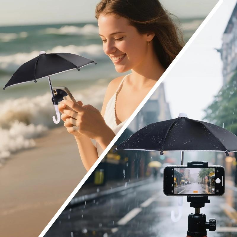 Mini parasol do smartfona z uchwytem na przyssawkę, zewnętrzna osłona przeciwsłoneczna antyodblaskowa, folia ochronna na ekran antyrefleksyjna