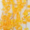 Handmade Artificial Ginkgo Leaves Vine Waterproof Lifelike Simulation Plant Vine Realistic Autumn Ginkgo Leaves