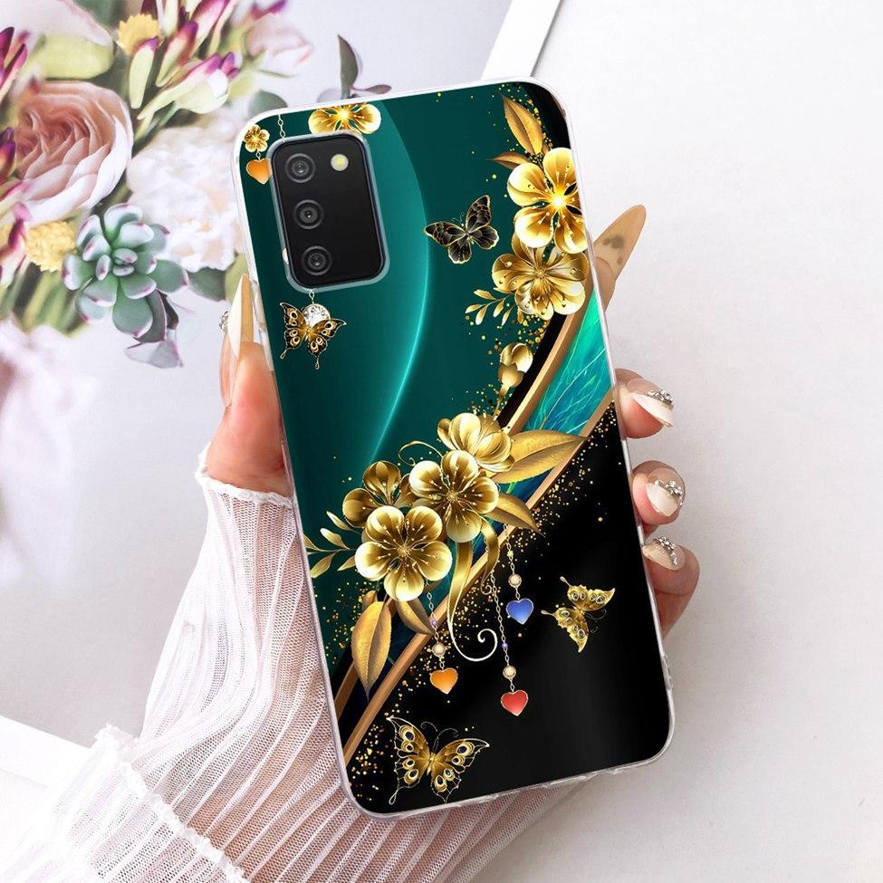 Clear Cover For Samsung A03s Case Cute Fashion Butterfly Funny Painted Casing For Samsung Galaxy A03s SM-A037F SM-A037M SM-A037G