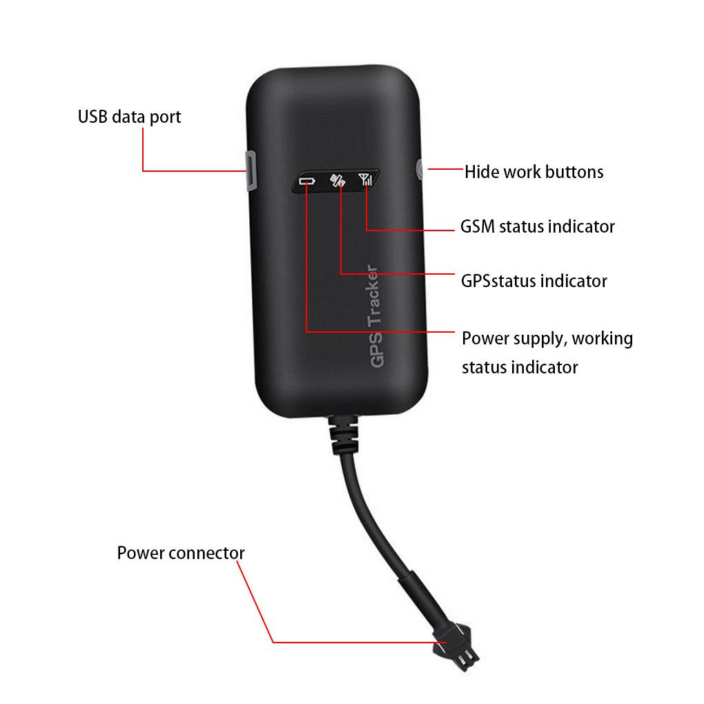 GT02A Electric Car Motorcycle Tracker Locator Positioner GPS/GSM Tracking System 9-36V DC