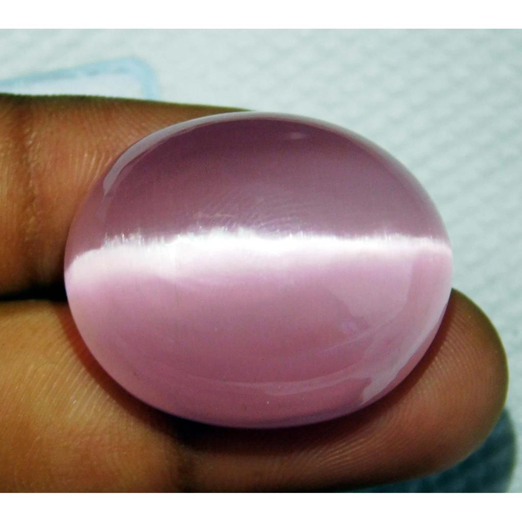 104.75 Ct Natural Chrysoberyl Pink Cats Eye Cabochon Loose Gemstone