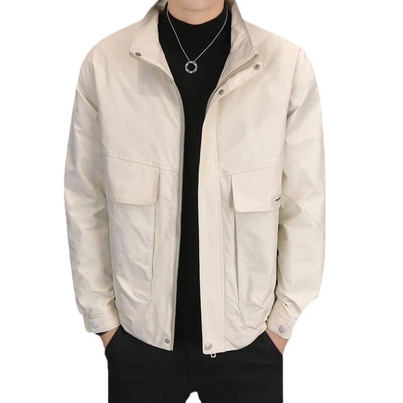 Herren Arbeitsjacke mit Stehkragen aus Baumwolle - Herbst/Winter Wärme & Stil