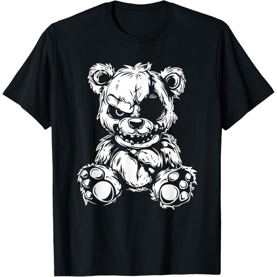 HUYTEDX Horror Teddy Bear T-Shirt S