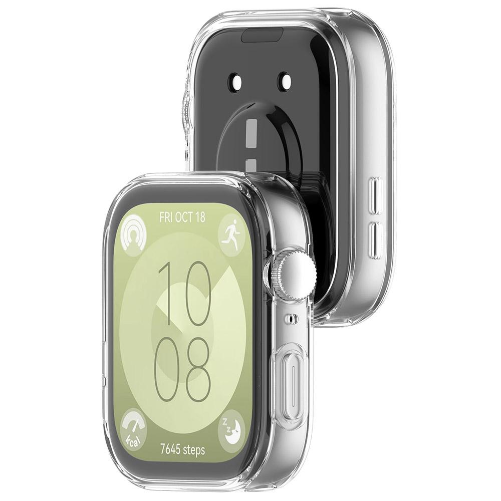 Silicone Watch Strap + Case For Huawei Watch Fit 3 Strap Replacement Band Huawei Watch Fit3 Strap With Case Screen Protector