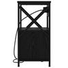Nightstand Set of 2 Black Oak Effect 40 X 31 X 60 Cm