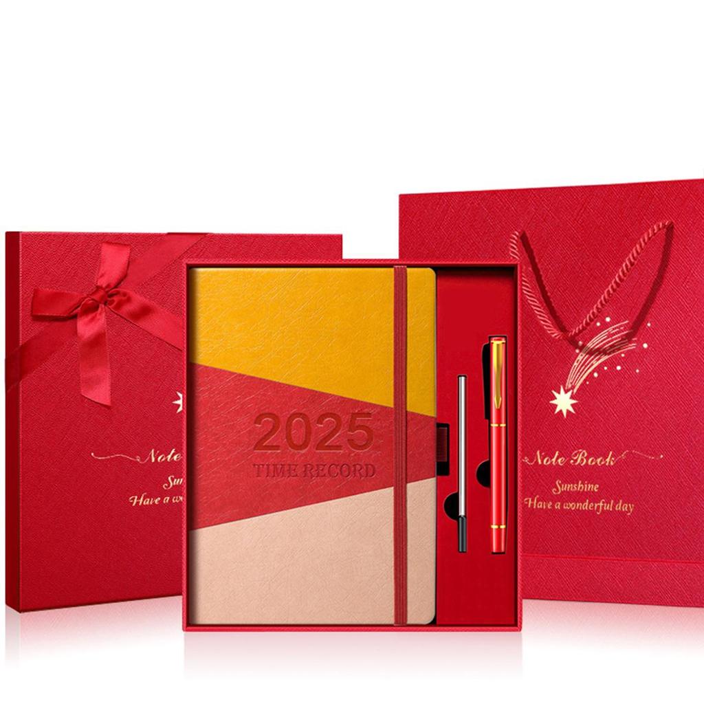 A5 verdickter Business-Notizblock aus Leder, Arbeitsnotizbuch, Besprechungsprotokollbuch, Tagesplaner 2025, Studiennotizen für Studenten, Tagebuch, 150 Blatt