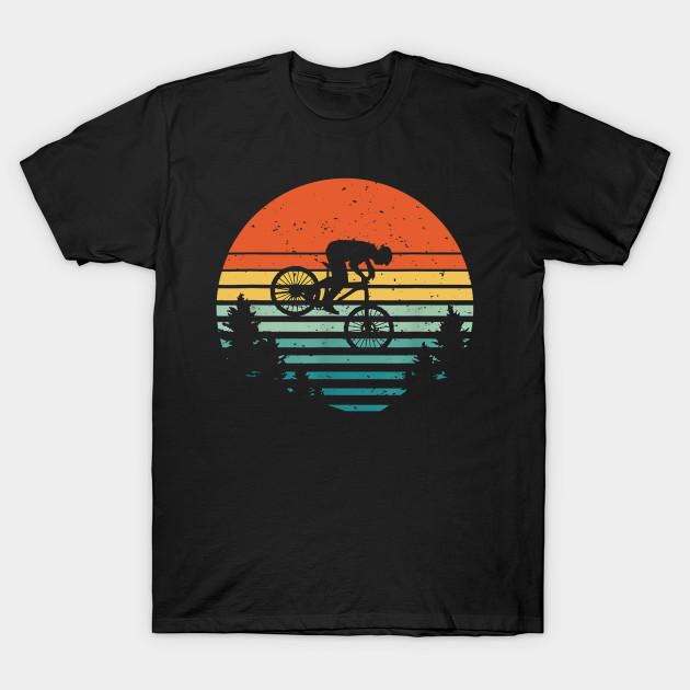 Men Black Print T-shirt Downhill Mountain Bike No-Cut Transfer Paper Print Cotton Tshirt M чёрный