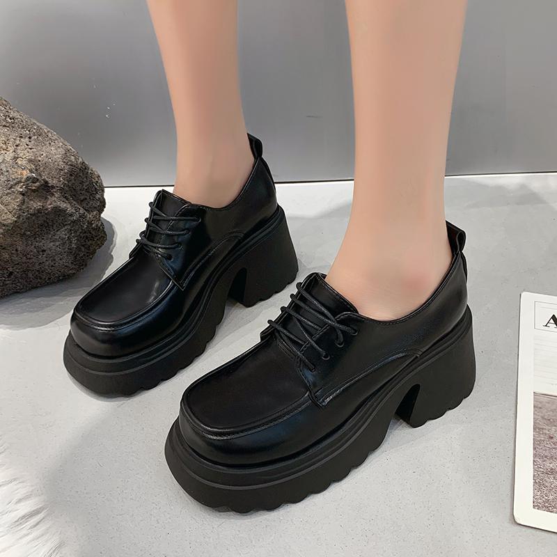 Loafers Genuine Leather Elegant Female Heeled Shoes Party Luxury Designer Woman Pumps Platform Wedding Bride High Heel 2025 New