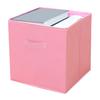 Fabric Storage Cube with Handle Large Capacity Easy Access Foldable Heavy-Duty Toys Clothes Storage Box Organization Accessory