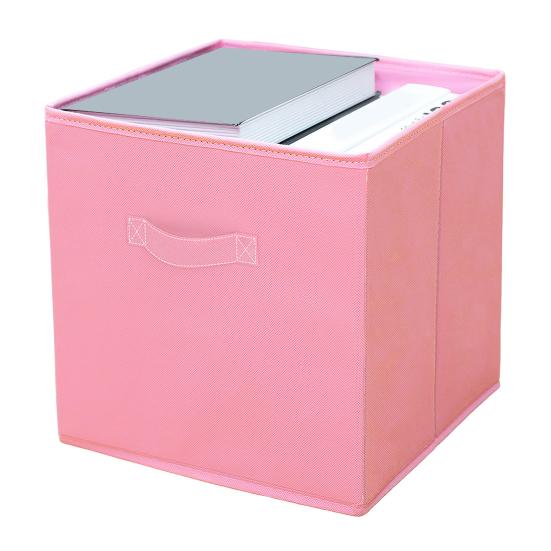 Fabric Storage Cube with Handle Large Capacity Easy Access Foldable Heavy-Duty Toys Clothes Storage Box Organization Accessory