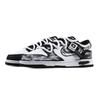 Nike Dunk White Ink Recognition 1 Abrasion Resistant Low top Skateboard Shoes Unisex Black White HF5441-100(Team773-1)
