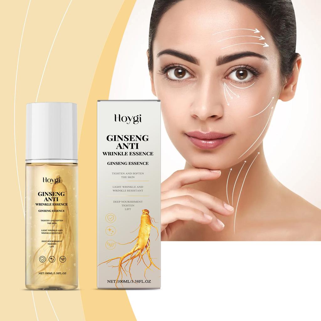 Ginseng Firming Essence Serum Reduce Fine Lines & Eye Wrinkles Nourish Tighten Skin Care