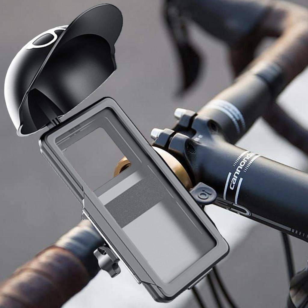 Držák telefonu na skútr s podpěrou a sluneční clonou Držák mobilního telefonu pro ženy Muže Jezdící na motocyklech Kolo Skútrech