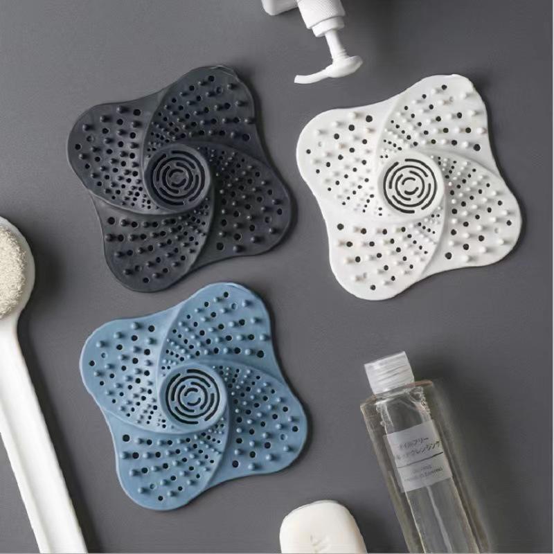 Cyclone Silicone Floor Drain Filter: Kitchen & Bathroom Anti-Odor Hair Catcher