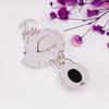 Black Onyx - Brazil Gemstone 925 Sterling Silver Pendant V8975, Black Pendant, Oval Pendant, Valentin's Day Gift, Gift For Her, Birthday Gift, Handmad