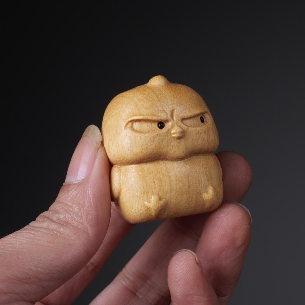 Magpie Creative Bird Wood Carving Cute Pet Handicrafts Small Ornaments Wood Carving Wooden Zodiac  Decorative Figurines