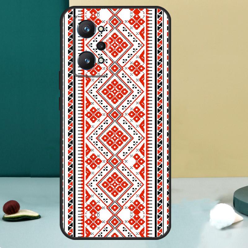 Ukraine Ukrainian embroidery For Realme 14 13 Pro Plus 10 11 12 GT 5 6 6T GT7 Pro C61 C55 C53 C51 C21Y C25S C75 C67 Case