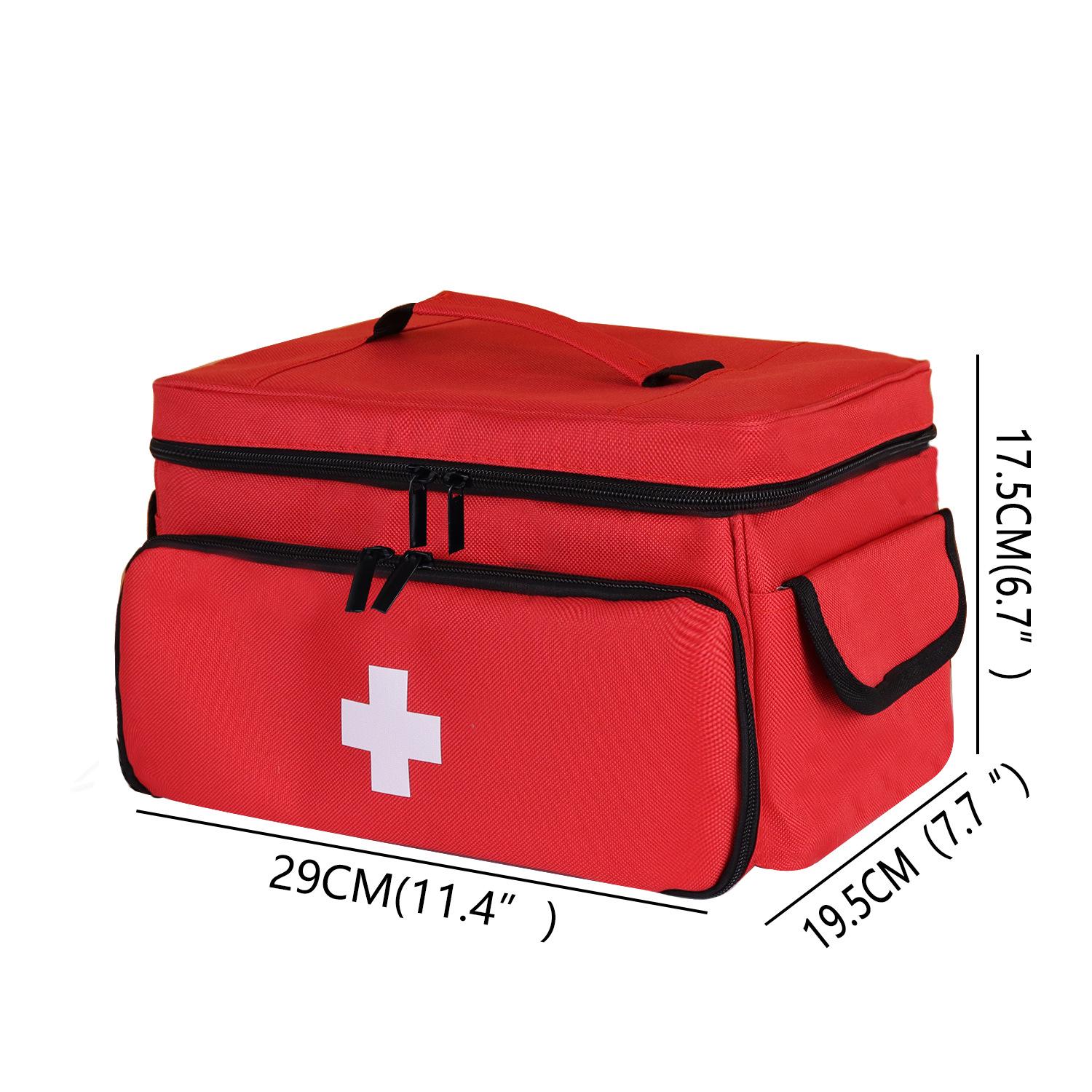 

Compact Family First Aid Medical Storage Bag 29 x 19.5 x 17.5 cm красный