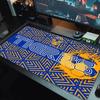 Tigres UANL Logo Color Mouse Pad Large Gaming Table Cushion Non-slip Laptop Tablet Big Mousepad XXL Mat Mini PC Playmat With Lock edge
