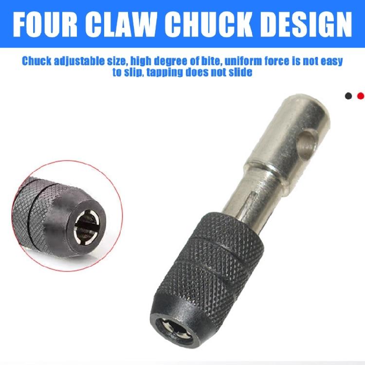 3-6mm T-förmiger Gewindebohrer-Satz mit 5 Handgewindebohrern für 3-8 Gewindeschneiden auf Metall und Holz