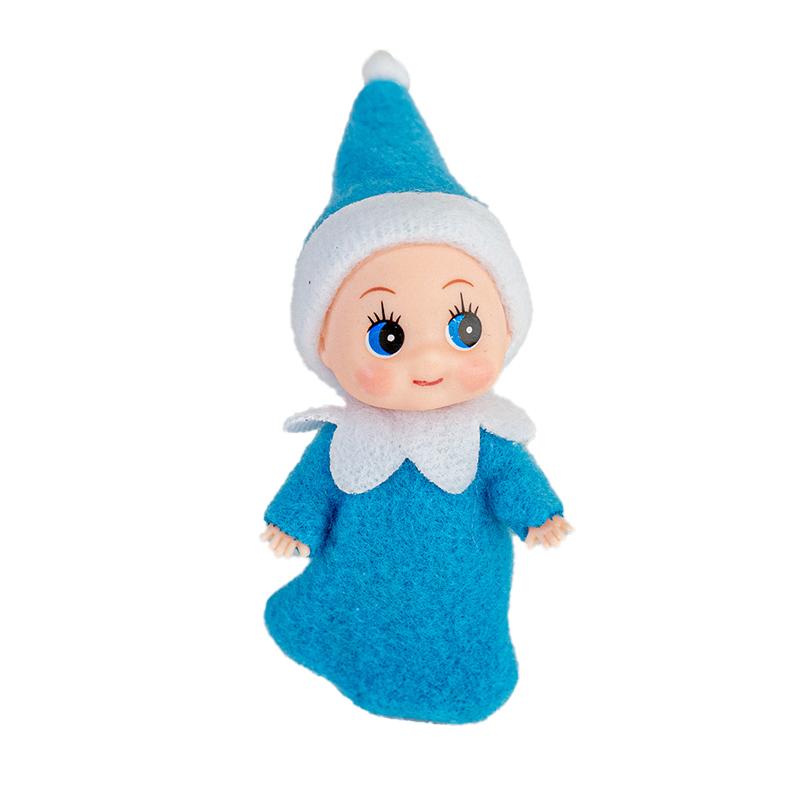 1PC Christmas Mini Elf Doll Pointed Hat Wrapped Feet Elf Window Atmosphere Decorative Small Items Holiday Gifts