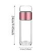 Borosilicate Glass Tea Water Separation Bottle Round Mouth Handhold Portable Bottle  Sports