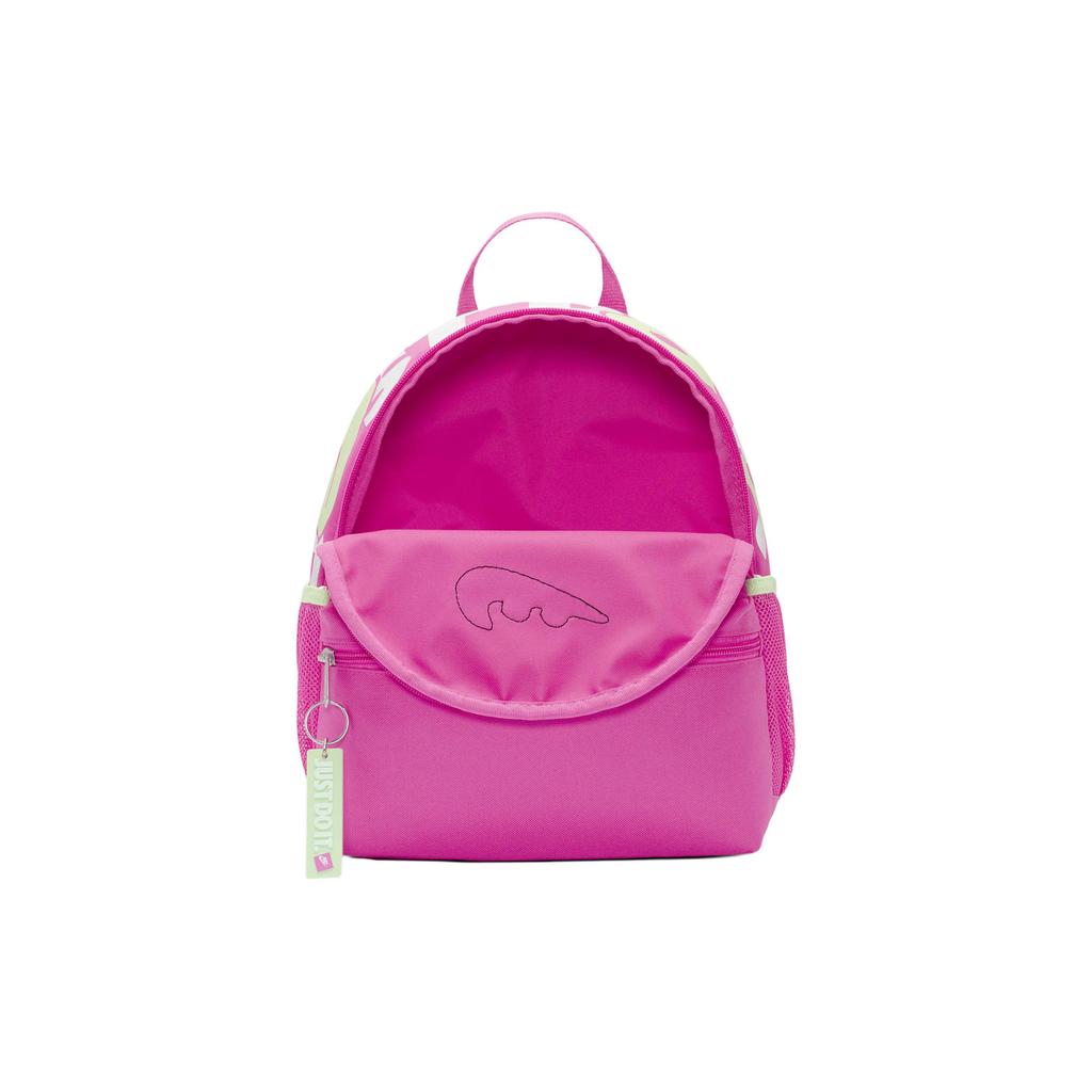 New Nike Polyester Backpack Mini Women's Laser Fuchsia & Mist Green FZ7259-617