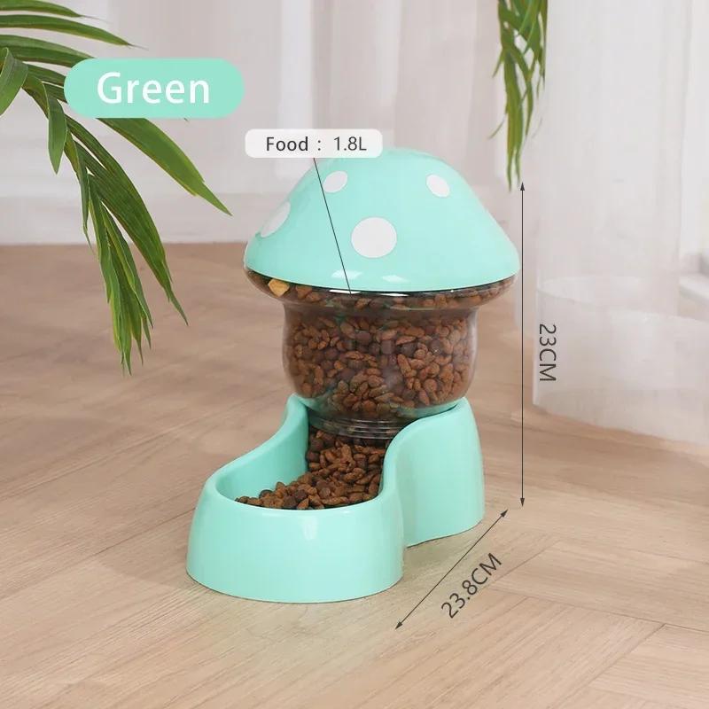 Cat Automatic Feeder Water Dispenser 350Ml/1.8Kg Large Capacity Food Container Small Dog Cat Feeding Drinking Bowl Anti Slip Decoration